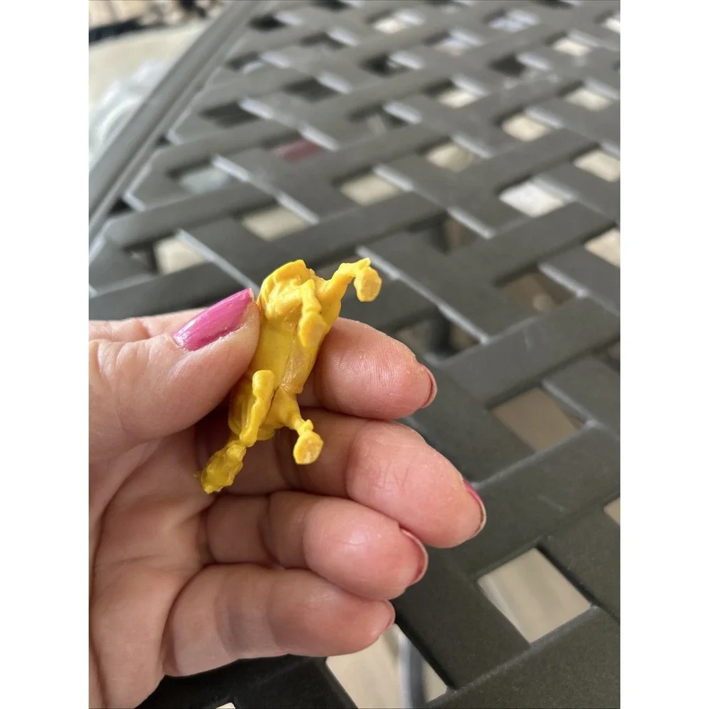Little Yellow Plastic Western Play‎ Horse